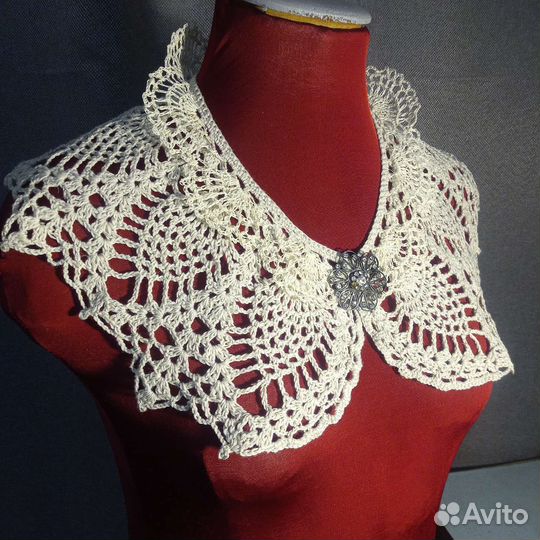 Воротник крючком