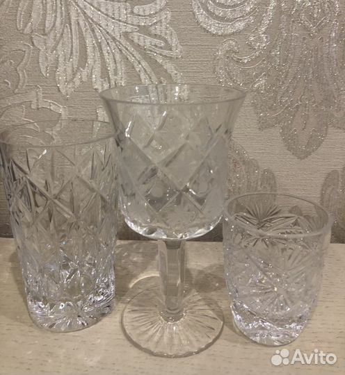 Рюмка хрустальная сапожек