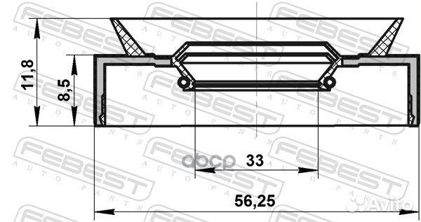 Сальник привода 33X50.2X8.5X11.8 95PAY35500912X