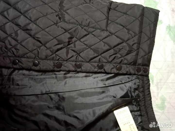 Юбка женская синтепоновая с карманами на резинке