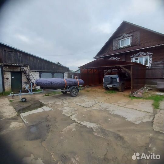 Лодка, мотор, прицеп