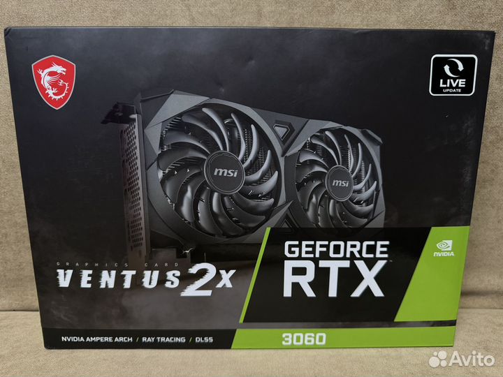 Новая RTX 3060 12Gb MSI Ventus 2X