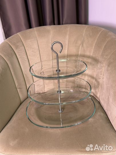 Этажерка многоярусная стеклянная IKEA