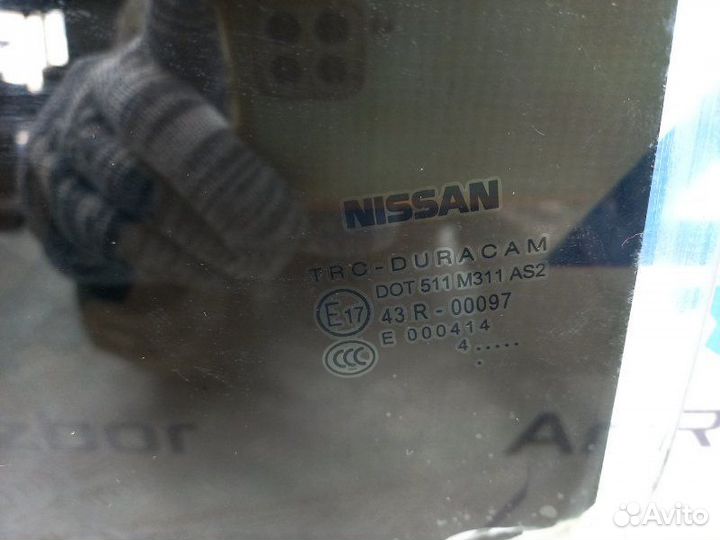 Стекло двери задней левой Nissan Almera G15 1.6