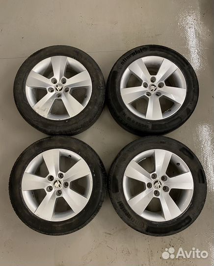 Комплект оригинальных дисков Skoda R15 5x100