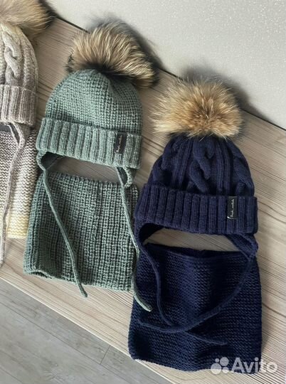 Шапка зимняя вязаная для мальчика