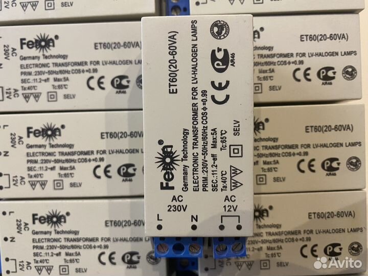 Понижающие трансформатры Feron ET60 220 на 12