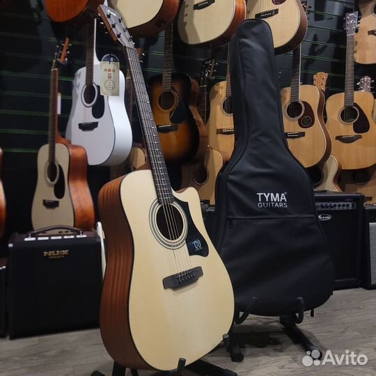 Гитара Tyma из массива с чехлом (Новая)