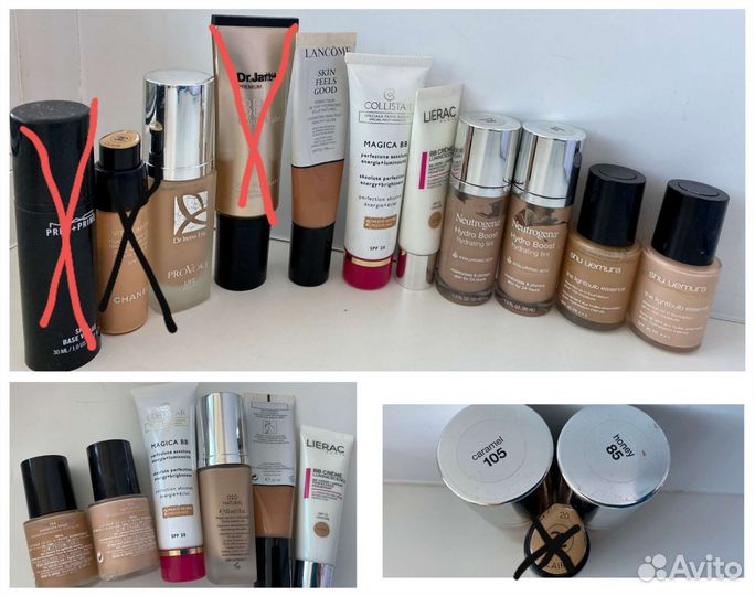 Крем тональный Clinique, Dior, Armani