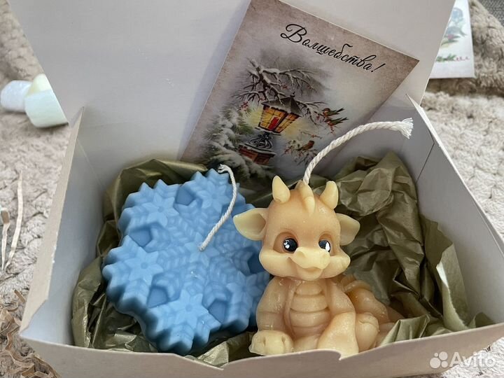 Подарочный набор на новый год Подарки Свечи