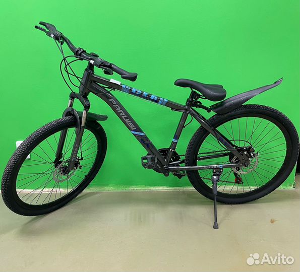 Велосипед горный Paruisi черно-голубой