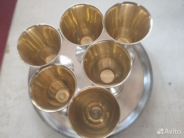 Набор изделий СССР из мельхиора