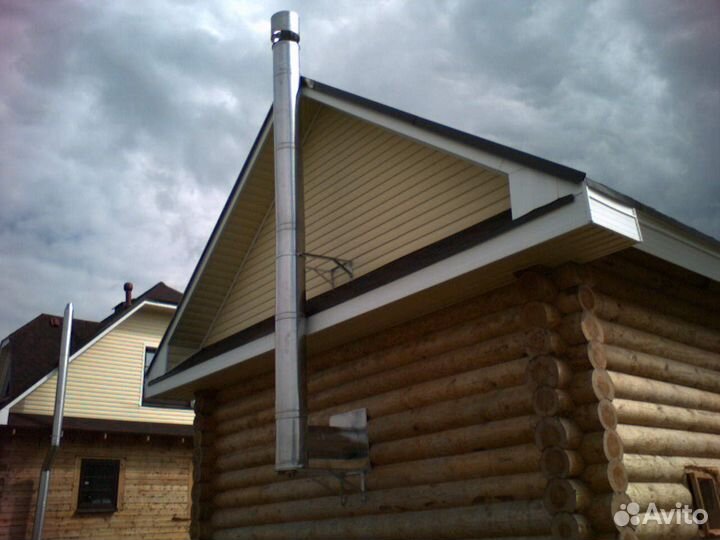 Дымоход Сэндвич-труба Для Дымохода 130х220, L-1м