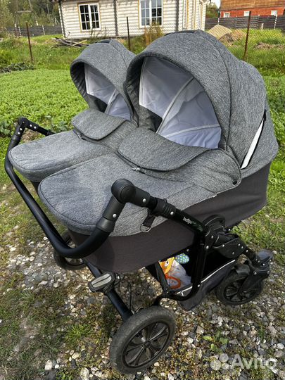 Коляска 2 в 1 charlotte Sity DOU для двойни