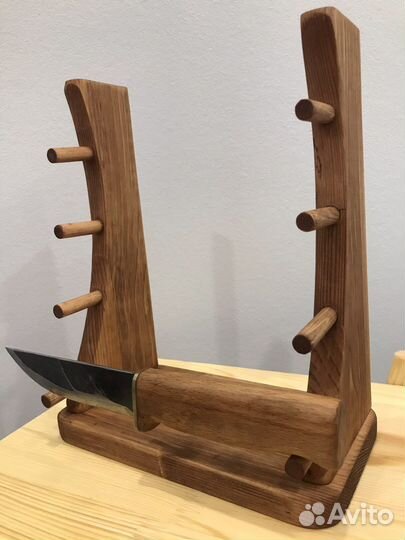 Подставка для ножей деревянная