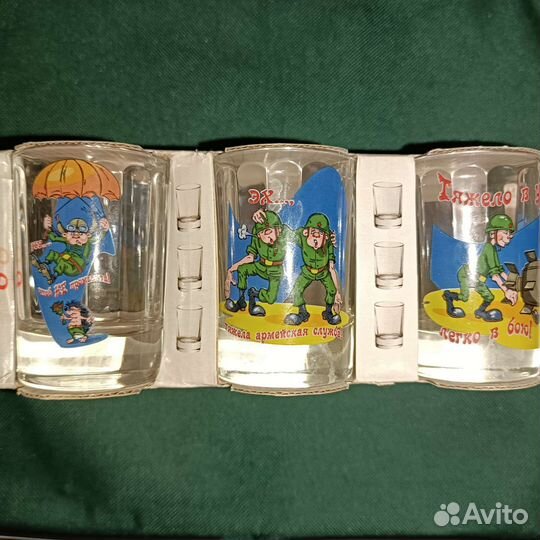 Стопки, рюмки армейские. Производство Россия