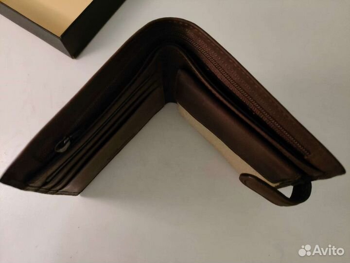 Мужское кожаное портмоне (кошелёк)