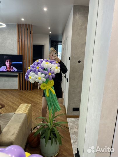 Цветы из воздушных шаров