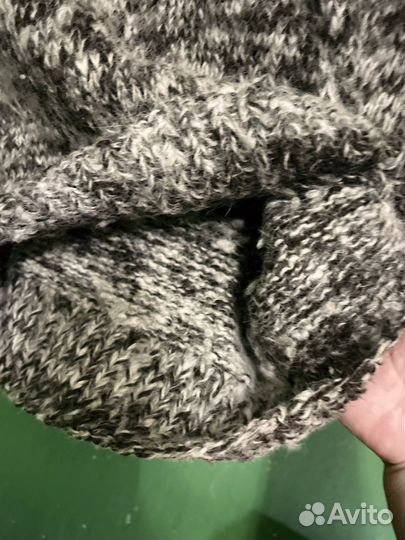 Свитер вязанный шерстяной колючий р50 унисекс