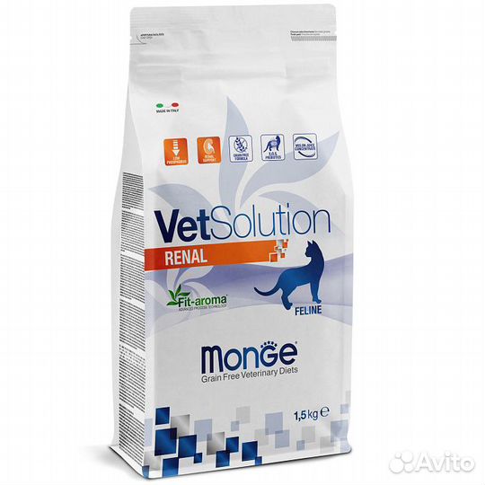 Корм Monge VetSolution для кошек, 1.5 кг