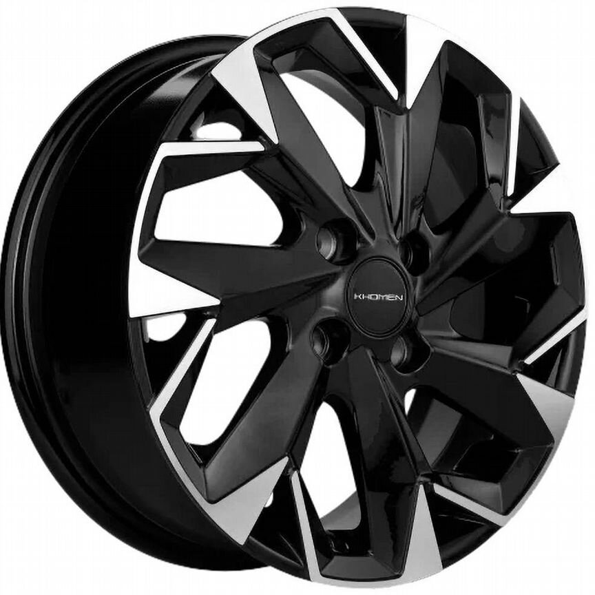 Диски Khomen KHW1402 5.5x14 4x100 ET43 D67.1 Black-FP