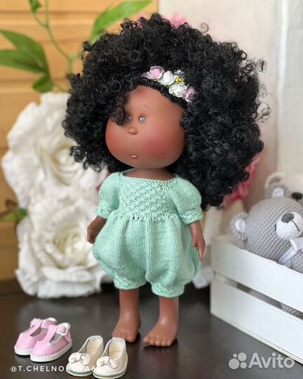 Мк по вязанию наряда для кукол Mia Nines d’Onil