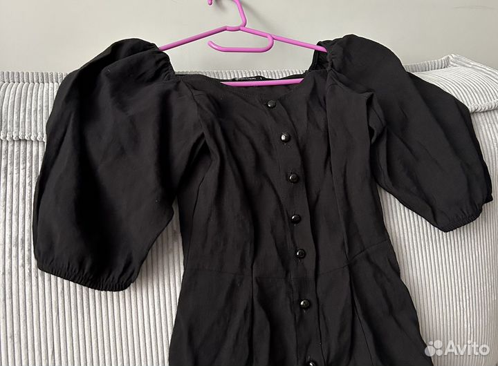 Черное летнее платье