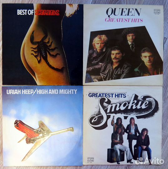 Пластинки. Рок: deep purple, LED zeppelin