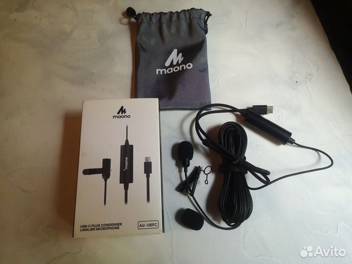 Микрофон-петличка проводной Maono AU-100TC