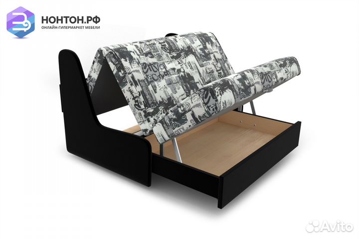 Диван аккордеон №2 принт газета