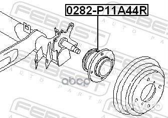 К-кт подшипника ступицы задней с ABS Nissan Al