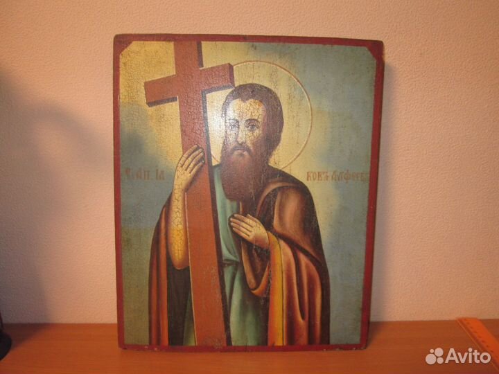 Икона старинная Апостол Иаков