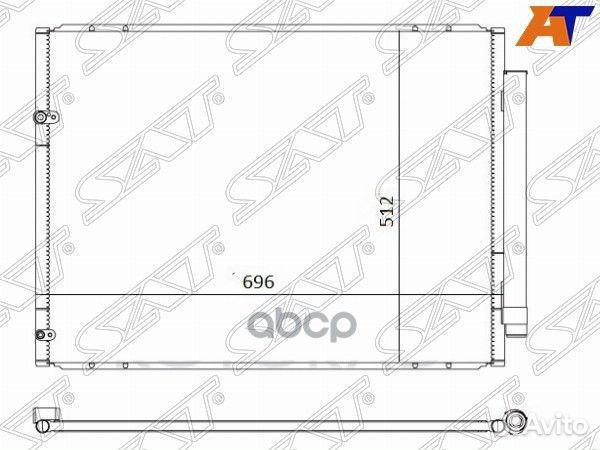 Радиатор кондиционера Toyota Sienna 03-09 sttyc