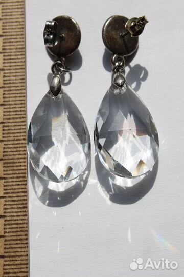 Замечательные винтажные серьги-гвоздики 