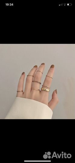 Набор колец и серьги