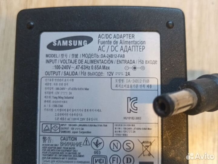 Блок питания Samsung 12 V 2 A