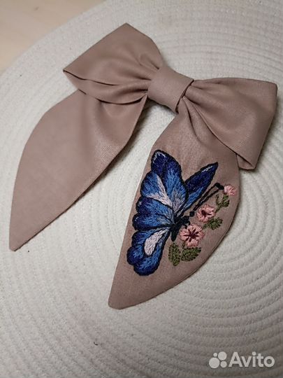 Бантик для волос ручная работа