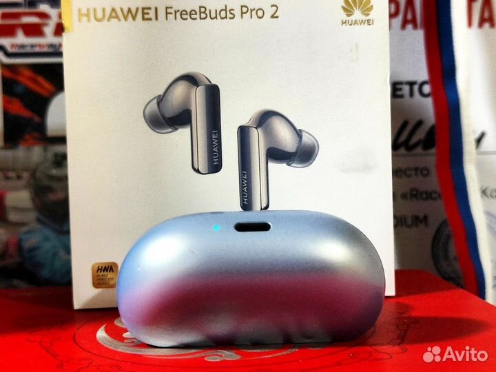 Кейс Huawei Freebuds Pro 2 голубой