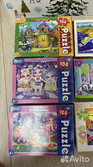 Пазлы 104,80,120 деталей