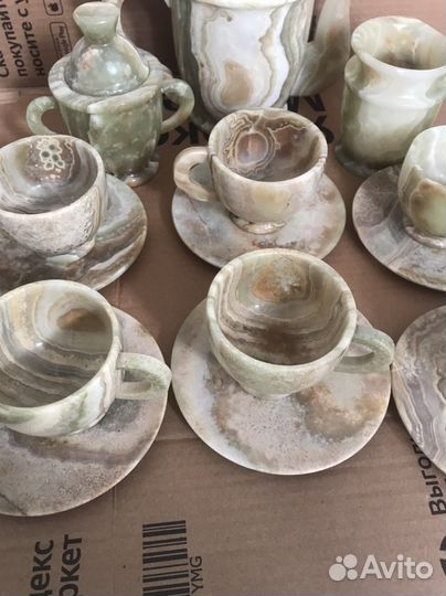 Сервиз, посуда из оникса