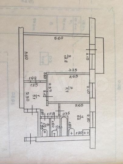 2-к. квартира, 44 м², 2/2 эт.