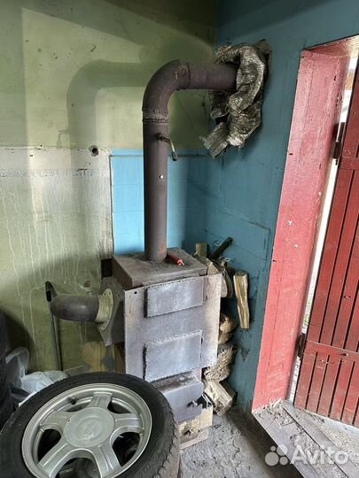 Печь буржуйка для гаража бу