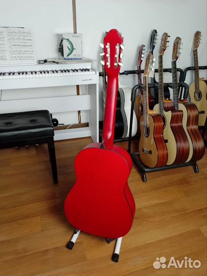 Новая красная классическая гитара Fabio KM3915 RDS