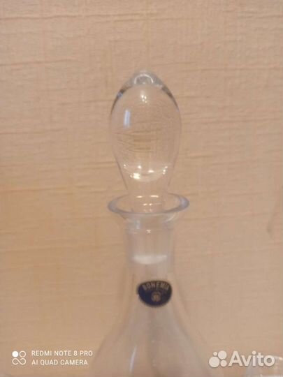 Графин +6 стопок. Чехия