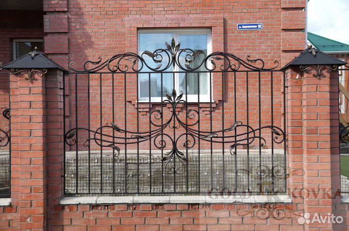 Кованные ворота под ключ