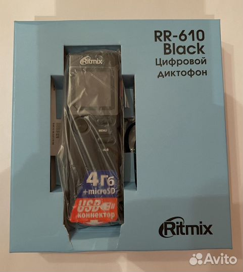 Диктофон Ritmix RR-610 4Gb. Новый