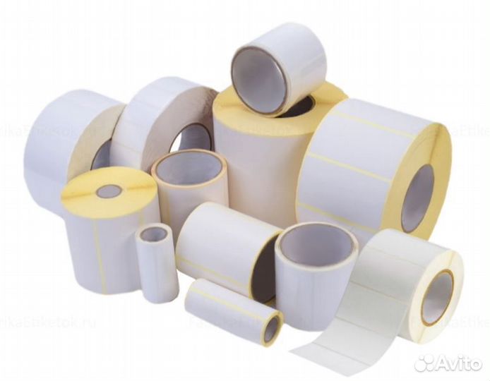 Термоэтикетки в рулонах