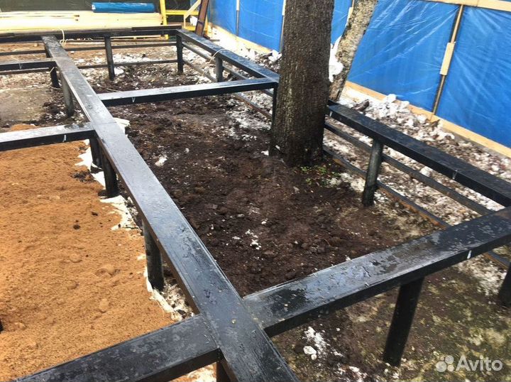 Винтовые сваи с монтажом