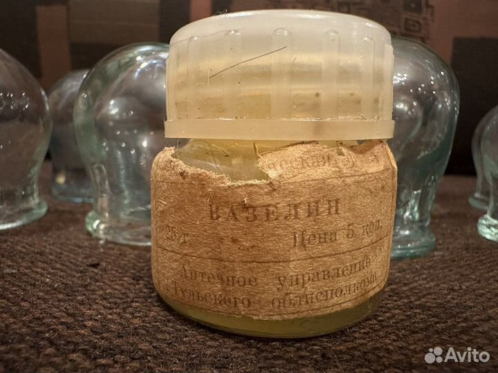 Банки стеклянные медицинские