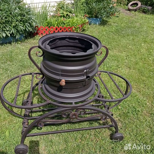 Печь для казана из дисков
